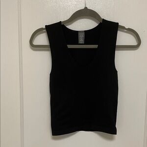 Aritzia Black V-Neck Tank Top